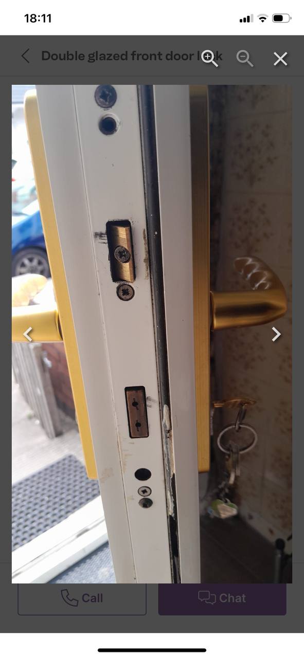 Multipoint lock - latch not extending (before repair)